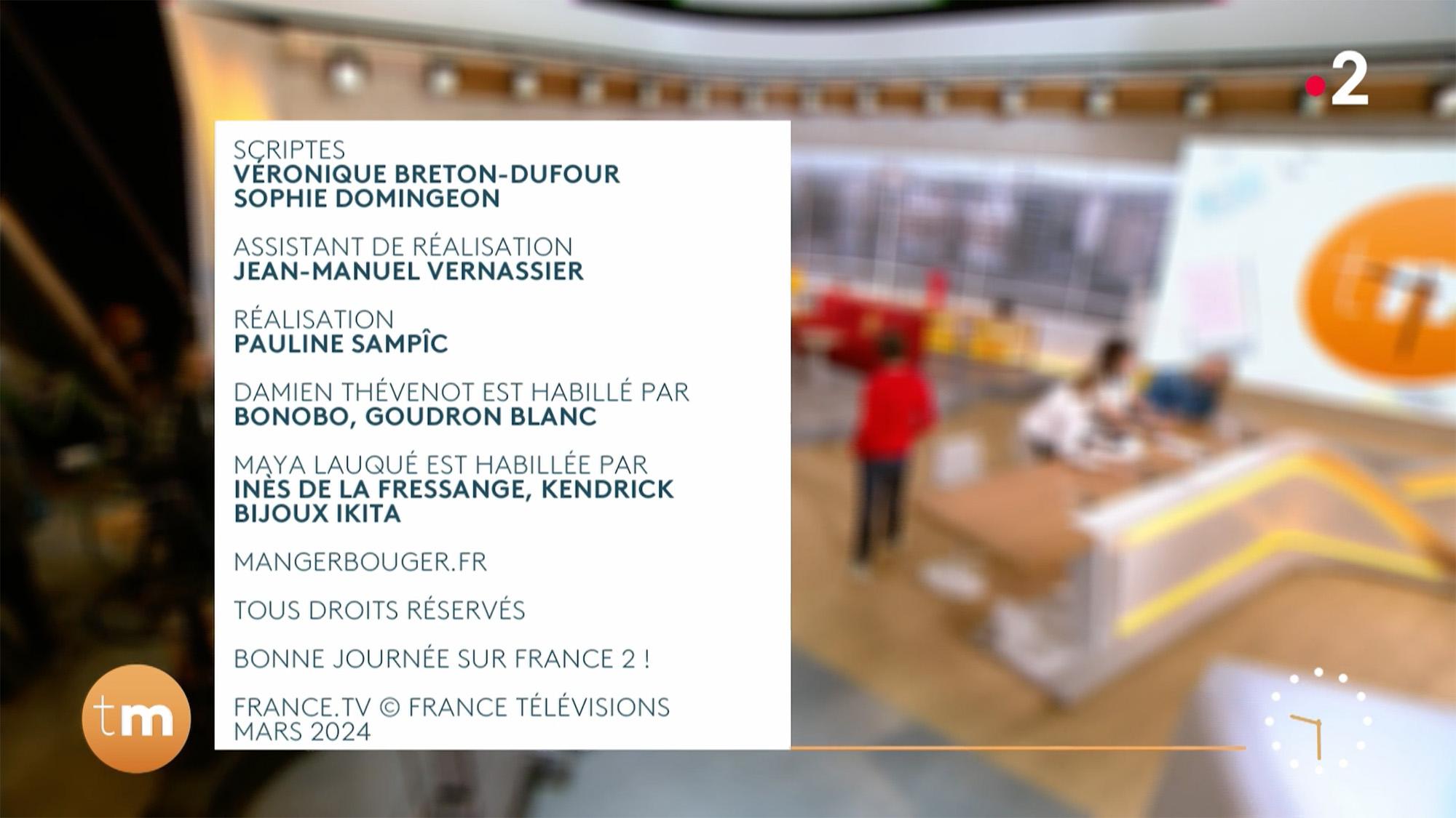 Maya Lauqué Télématin